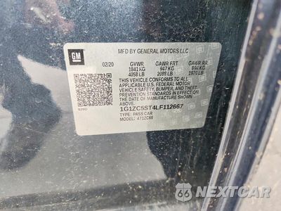 Zdjęcie 12 z 12 samochodu: 2020 CHEVROLET MALIBU LS VIN:1G1ZC5ST4LF112667 - miniatura