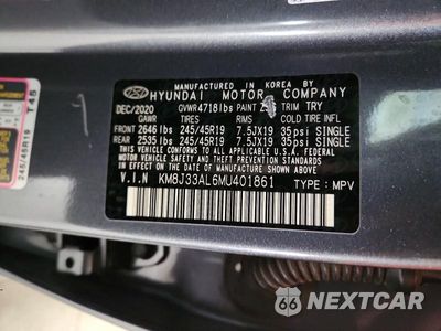 Zdjęcie 13 z 13 samochodu: 2021 HYUNDAI TUCSON SPORT VIN:KM8J33AL6MU401861 - miniatura