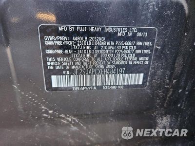 Zdjęcie 13 z 13 samochodu: 2014 SUBARU FORESTER 2.5I TOURING VIN:JF2SJAPCXEH484197 - miniatura
