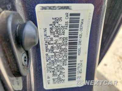 Zdjęcie 13 z 13 samochodu: 2013 TOYOTA COROLLA LE VIN:5YFBU4EE9DP192426 - miniatura