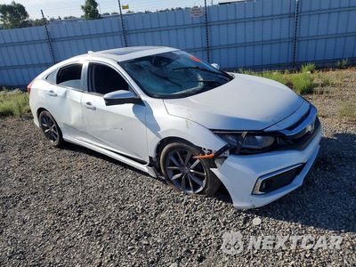 Czwarte zdjęcie samochodu z boku: 2020 HONDA CIVIC EX VIN:19XFC1F33LE214131 - miniatura
