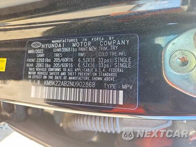Zdjęcie 13 z 13 samochodu: 2022 HYUNDAI KONA SE VIN:KM8K22AB2NU902868 - miniatura