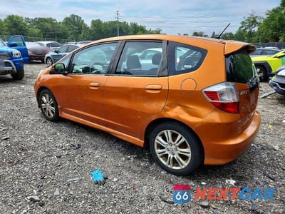 Drugie zdjęcie samochodu z przodu: 2009 HONDA FIT SPORT VIN:JHMGE88459S039303 - miniatura