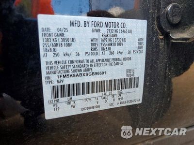 Zdjęcie 12 z 12 samochodu: 2025 FORD EXPLORER POLICE INTERCEPTOR VIN:1FM5K8ABXSGB96601 - miniatura