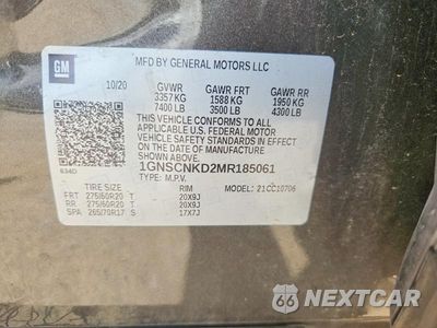 Zdjęcie 14 z 14 samochodu: 2021 CHEVROLET TAHOE LS VIN:1GNSCNKD2MR185061 - miniatura