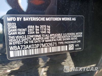 Zdjęcie 12 z 12 samochodu: 2023 BMW 228XI VIN:WBA73AK03P7M32671 - miniatura