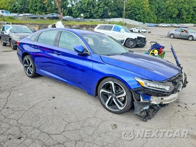 Czwarte zdjęcie samochodu z boku: 2018 HONDA ACCORD SPORT VIN:1HGCV2F32JA046860 - miniatura