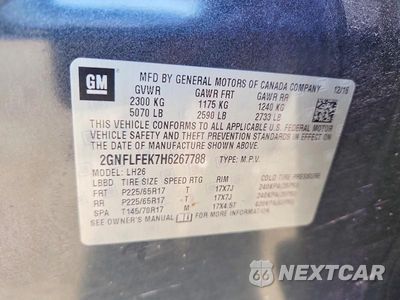 Zdjęcie 12 z 12 samochodu: 2017 CHEVROLET EQUINOX LT VIN:2GNFLFEK7H6267788 - miniatura