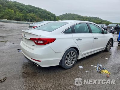 Trzecie zdjęcie samochodu z tyłu: 2017 HYUNDAI SONATA SPORT VIN:5NPE34AFXHH446226 - miniatura