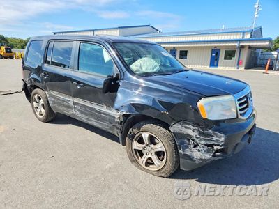 Czwarte zdjęcie samochodu z boku: 2014 HONDA PILOT EXL VIN:5FNYF4H56EB023770 - miniatura