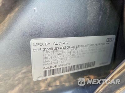 Zdjęcie 12 z 12 samochodu: 2015 AUDI A4 PREMIUM VIN:WAUBFAFL1FN037761 - miniatura