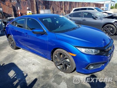 Czwarte zdjęcie samochodu z boku: 2020 HONDA CIVIC SPORT VIN:19XFC2F82LE014813 - miniatura