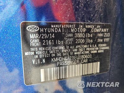 Zdjęcie 12 z 12 samochodu: 2014 HYUNDAI ELANTRA LIMITED VIN:KMHDH4AE3EU180601 - miniatura