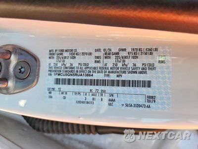 Zdjęcie 14 z 14 samochodu: 2024 FORD ESCAPE ACTIVE VIN:1FMCU0GN5RUA13864 - miniatura