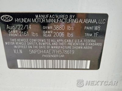 Zdjęcie 12 z 12 samochodu: 2015 HYUNDAI ELANTRA LIMITED VIN:5NPDH4AE7FH578619 - miniatura