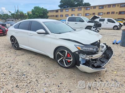Czwarte zdjęcie samochodu z boku: 2020 HONDA ACCORD SPORT VIN:1HGCV1E36LA026903 - miniatura
