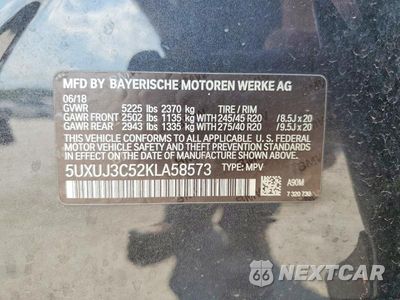 Zdjęcie 13 z 13 samochodu: 2019 BMW X4 XDRIVE30I VIN:5UXUJ3C52KLA58573 - miniatura