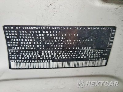 Zdjęcie 14 z 14 samochodu: 2022 VOLKSWAGEN TIGUAN SE VIN:3VV2B7AX1NM032808 - miniatura