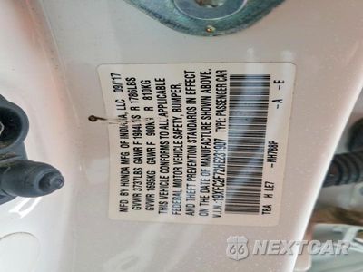 Zdjęcie 12 z 12 samochodu: 2017 HONDA CIVIC EX VIN:19XFC2F72HE231907 - miniatura