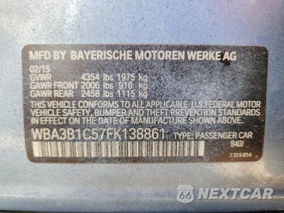 Zdjęcie 12 z 12 samochodu: 2015 BMW 320 I VIN:WBA3B1C57FK138861 - miniatura