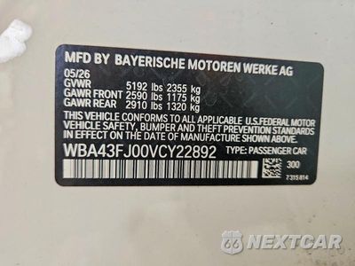 Zdjęcie 12 z 12 samochodu: 2027 BMW 530 I VIN:WBA43FJ00VCY22892 - miniatura