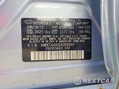Zdjęcie 12 z 12 samochodu: 2013 HYUNDAI SONATA HYBRID VIN:KMHEC4A40DA083849 - miniatura