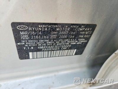 Zdjęcie 12 z 12 samochodu: 2014 HYUNDAI ELANTRA VIN:KMHDH4AE3EU165029 - miniatura