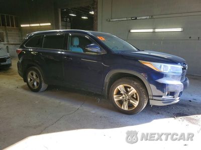 Czwarte zdjęcie samochodu z boku: 2016 TOYOTA HIGHLANDER LIMITED PLATINUM VIN:5TDDKRFHXGS296357 - miniatura