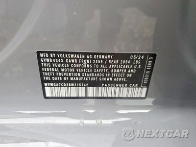 Zdjęcie 12 z 12 samochodu: 2024 VOLKSWAGEN GTI S VIN:WVWGA7CD3RW215742 - miniatura