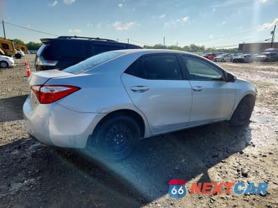 Trzecie zdjęcie samochodu z tyłu: 2015 TOYOTA COROLLA L VIN:2T1BURHEXFC334052 - miniatura