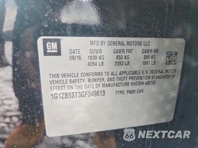 Zdjęcie 12 z 12 samochodu: 2016 CHEVROLET MALIBU LS VIN:1G1ZB5ST3GF349613 - miniatura