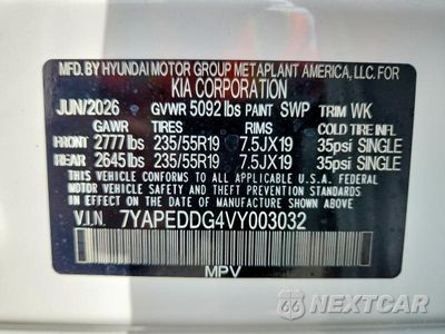Zdjęcie 13 z 13 samochodu: 2027 KIA SPORTAGE SX PRESTIGE VIN:7YAPEDDG4VY003032 - miniatura