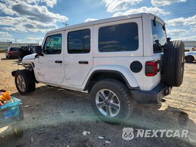 Drugie zdjęcie samochodu z przodu: 2020 JEEP WRANGLER UNLIMITED SAHARA VIN:1C4HJXEG1LW340211 - miniatura