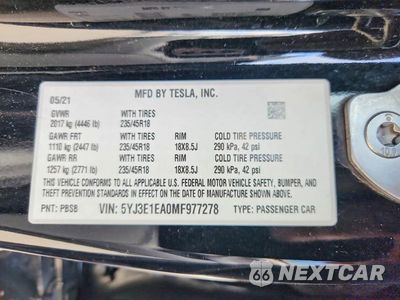 Zdjęcie 12 z 12 samochodu: 2021 TESLA MODEL 3 VIN:5YJ3E1EA0MF977278 - miniatura
