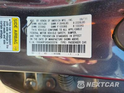 Zdjęcie 12 z 12 samochodu: 2012 ACURA TL VIN:19UUA9F5XCA003378 - miniatura