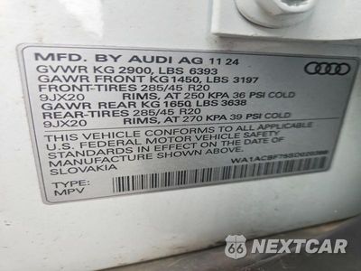 Zdjęcie 13 z 13 samochodu: 2025 AUDI Q7 PREMIUM VIN:WA1ACBF75SD020388 - miniatura