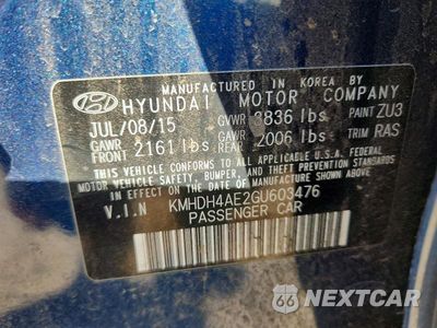 Zdjęcie 12 z 12 samochodu: 2016 HYUNDAI ELANTRA SE VIN:KMHDH4AE2GU603476 - miniatura