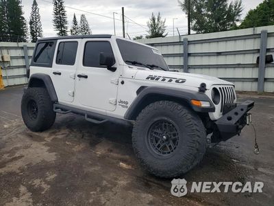 Czwarte zdjęcie samochodu z boku: 2018 JEEP WRANGLER UNLIMITED SPORT VIN:1C4HJXDN6JW269522 - miniatura