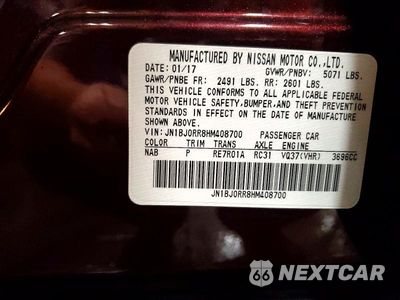 Zdjęcie 13 z 13 samochodu: 2017 INFINITI QX50 BASE VIN:JN1BJ0RR8HM408700 - miniatura