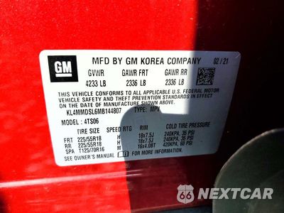 Zdjęcie 12 z 12 samochodu: 2021 BUICK ENCORE GX SELECT VIN:KL4MMDSL6MB144807 - miniatura