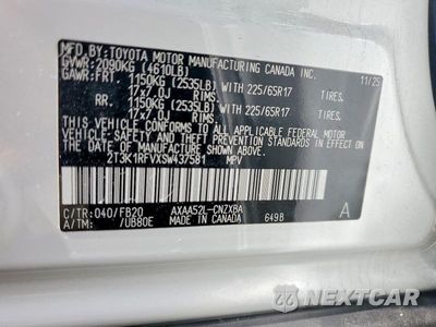 Zdjęcie 13 z 13 samochodu: 2025 TOYOTA RAV4 LE VIN:2T3K1RFVXSW437581 - miniatura