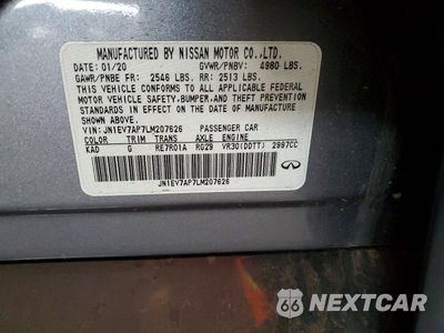 Zdjęcie 13 z 13 samochodu: 2020 INFINITI Q50 3.0T LUXE VIN:JN1EV7AP7LM207626 - miniatura