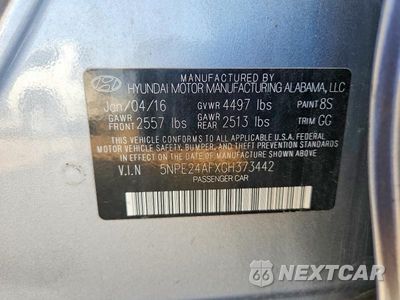 Zdjęcie 12 z 12 samochodu: 2016 HYUNDAI SONATA SE VIN:5NPE24AFXGH373442 - miniatura