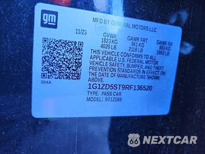 Zdjęcie 12 z 12 samochodu: 2024 CHEVROLET MALIBU LT VIN:1G1ZD5ST9RF136520 - miniatura