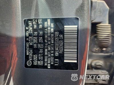 Zdjęcie 12 z 12 samochodu: 2025 HYUNDAI ELANTRA SEL SPORT VIN:KMHLM4DG6SU087488 - miniatura