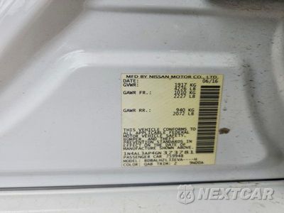 Zdjęcie 12 z 12 samochodu: 2016 NISSAN ALTIMA 2.5 SR VIN:1N4AL3AP4GN373781 - miniatura