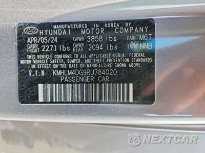 Zdjęcie 12 z 12 samochodu: 2024 HYUNDAI ELANTRA SEL VIN:KMHLM4DG9RU784020 - miniatura