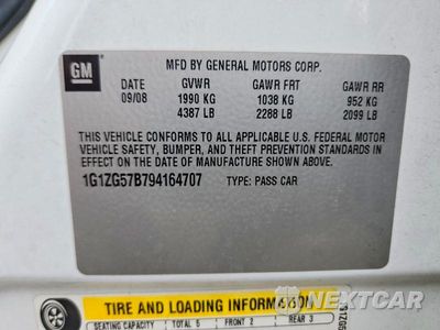 Zdjęcie 12 z 12 samochodu: 2009 CHEVROLET MALIBU LS VIN:1G1ZG57B794164707 - miniatura