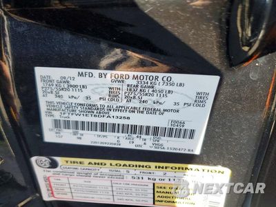 Zdjęcie 13 z 13 samochodu: 2013 FORD F150 SUPERCREW VIN:1FTFW1ET8DFA13258 - miniatura