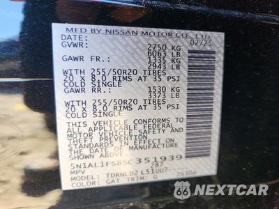 Zdjęcie 13 z 13 samochodu: 2025 INFINITI QX60 LUXE VIN:5N1AL1FS8SC351939 - miniatura